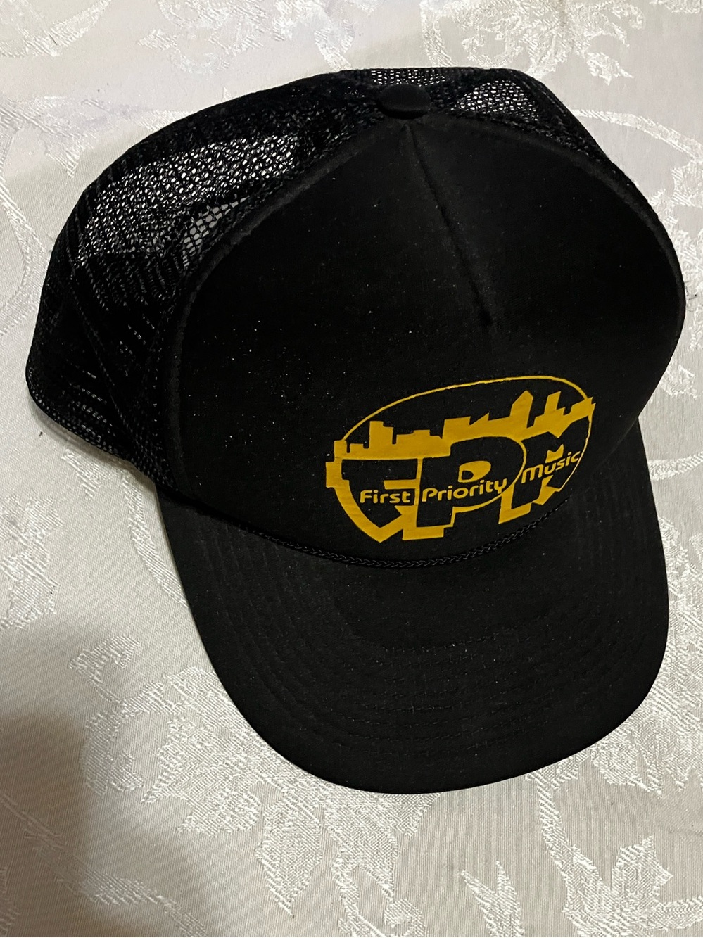 Black Trucker Hat, First Priority Music Rare Vintage MC Lyte, Audio Two